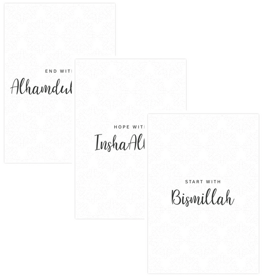 Start Hope End Poster Set