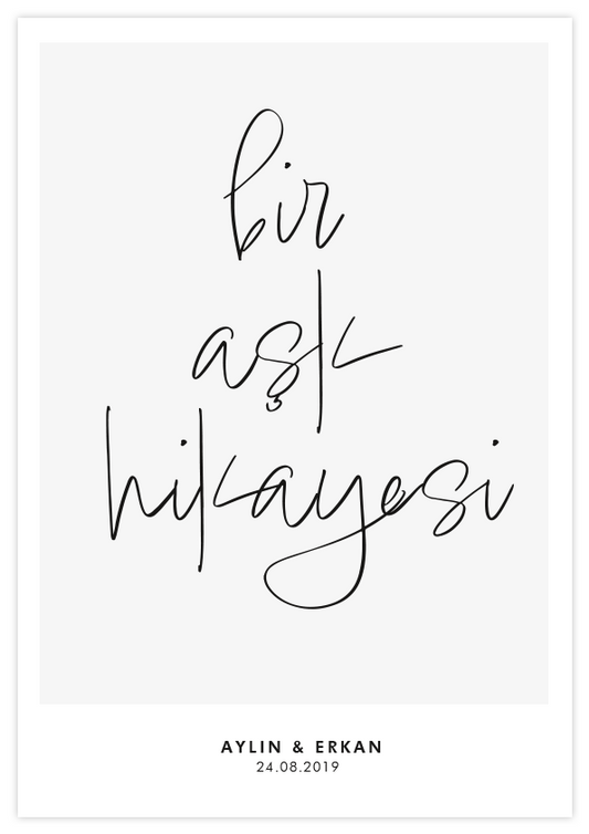 bir ask hikayesi Poster