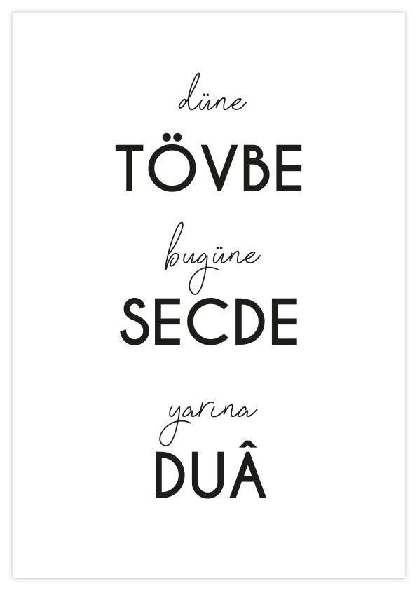 TÖVBE SECDE DUA Poster