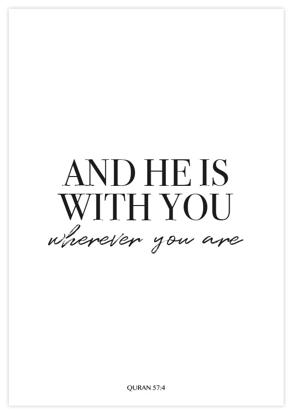 And he is with you Poster